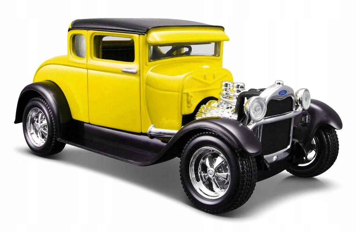 Ford Model A 1929 Schaal 1:24 Modelauto fra Maisto i Gul – produktbillede