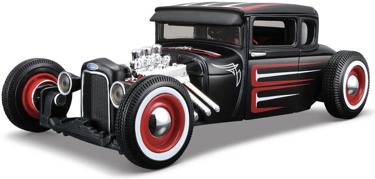 Ford Model A - Modelauto - Schaal 1:24 by Maisto in Black, Red, White – product photo