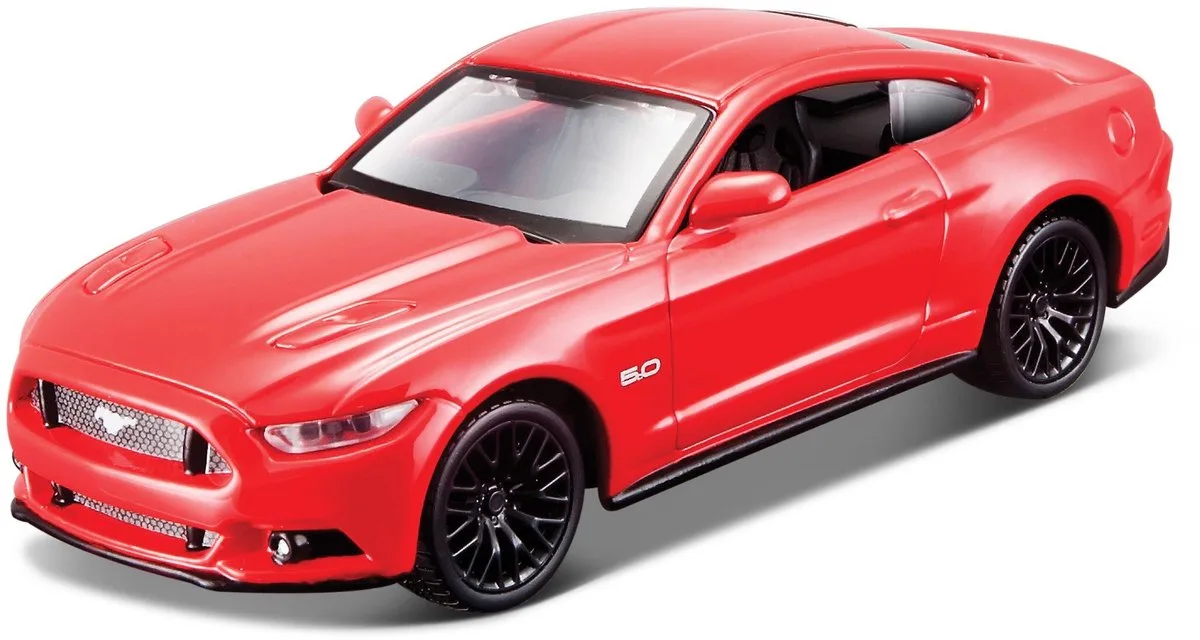 Ford Mustang Gt - Modelauto - Schaal 4,5" fra Maisto i Rød – produktbillede