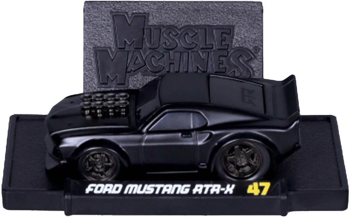Ford Mustang - Modelauto - Schaal 1:64 de Maisto en Mat zwart – photo du produit