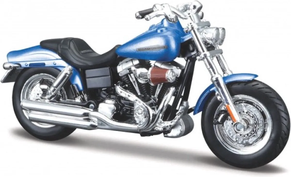 Harley Davidson - 2009 FXDFSE CVO Fat Bob 1:18 von Maisto in Blauw zwart – Produktfoto