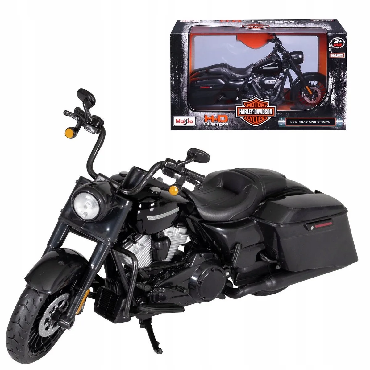Harley Davidson 2017 King Model Motor 1:12 de Maisto – photo du produit