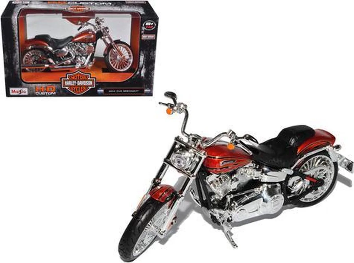 Harley-Davidson Cvo - Modelauto - Schaal 1:12 de Maisto en Oranje metalic – photo du produit