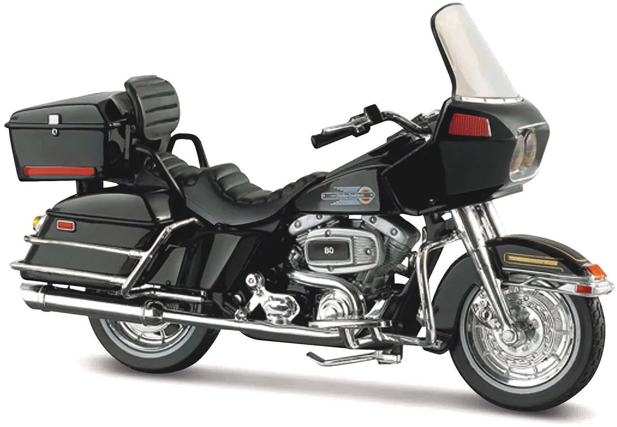Harley-Davidson Flt Tour Glide - Modelauto - Schaal 1:18 van Maisto in Zwart – productfoto