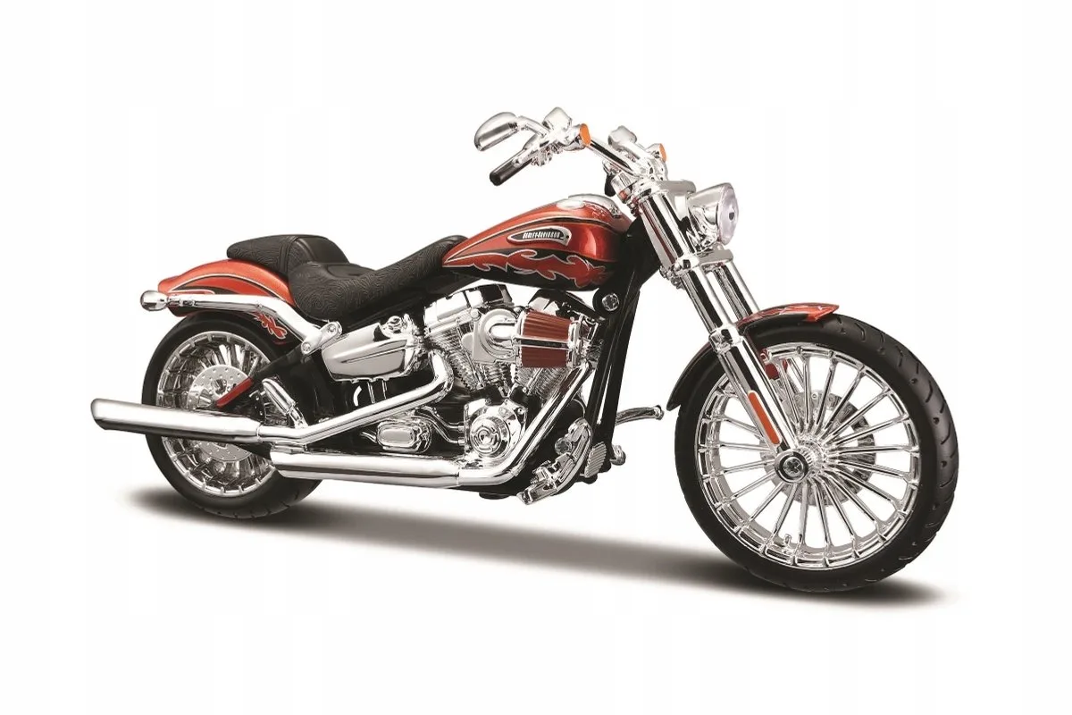 Harley Davidson Modell, 2014 CVO Breakout van Maisto in Zwart – productfoto