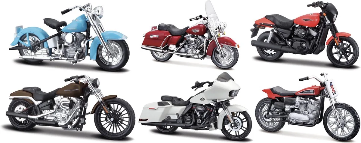 Harley-Davidson - Set no: 40 [6 Stuks schaal 1:18] von Maisto in Diverse kleuren – Produktfoto