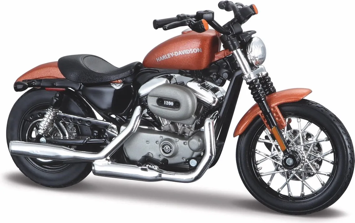 Harley-Davidson Xl 1200N - Modelauto - Schaal 1:18 van Maisto in Brons – productfoto