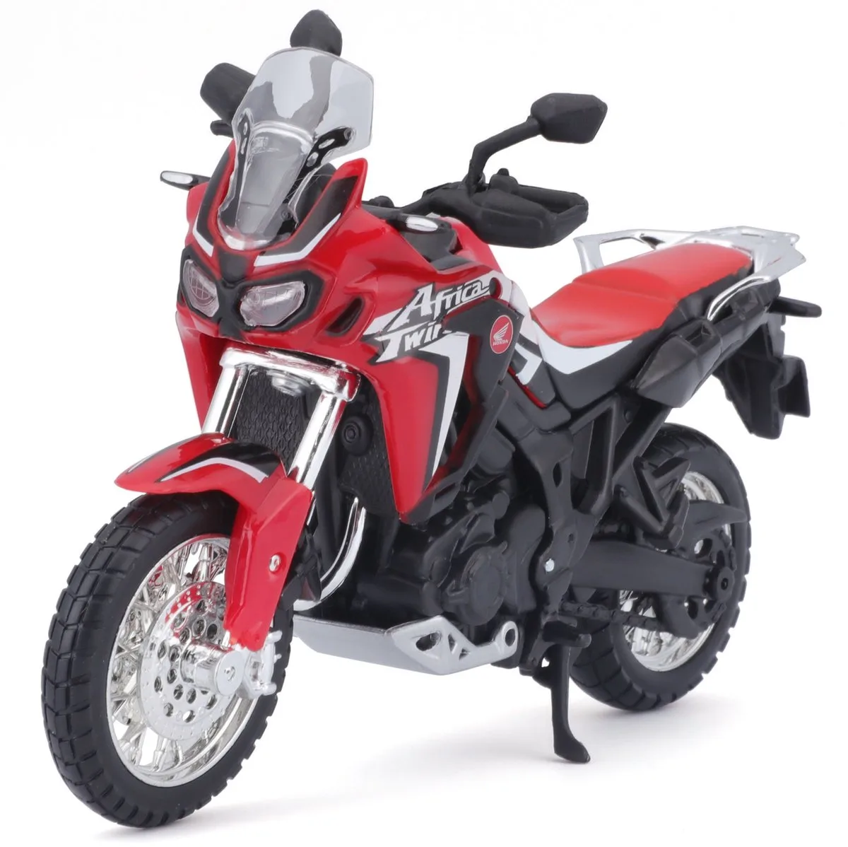 Honda African Twin - Modelauto - Schaal 1:18 van Maisto in Rood, Zwart, Wit – productfoto