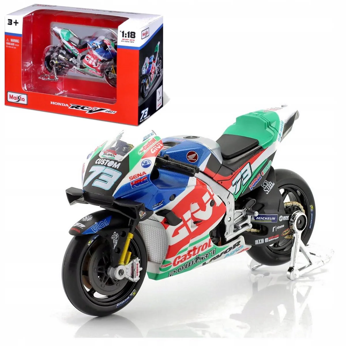 Honda RC213V 2021 MotoGP Alex Marquez Schaal 1:18 Model Maisto von Maisto – Produktfoto