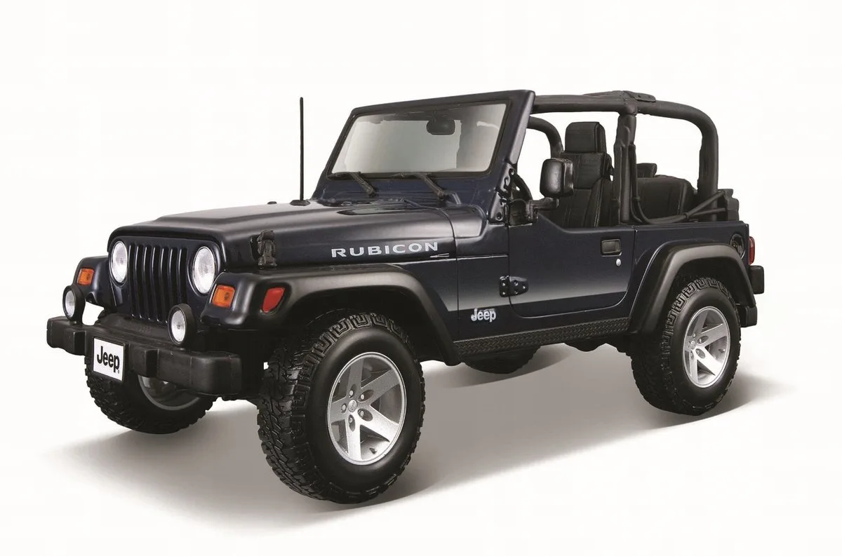 Jeep Wrangler Rubicon 1/18 Modelauto van Maisto in Blauw – productfoto