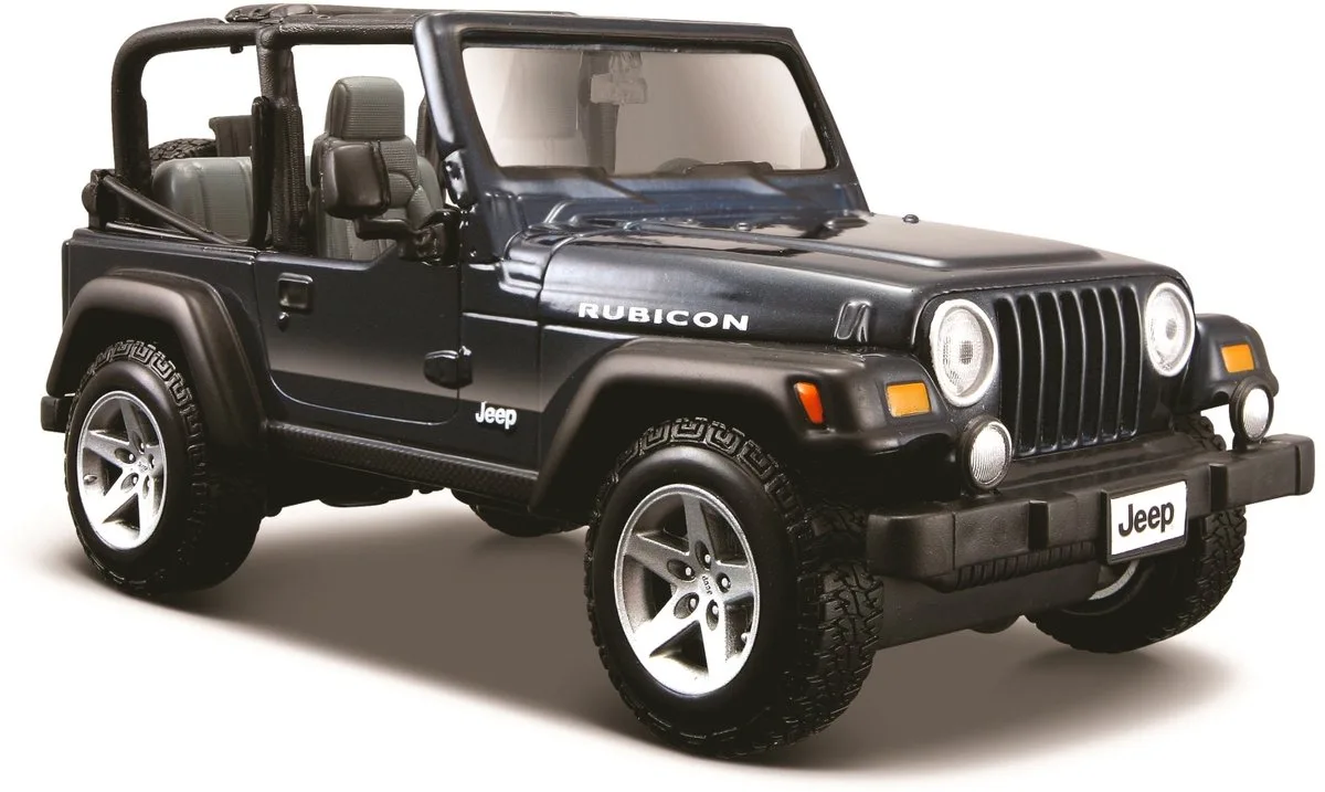 Jeep Wrangler Rubicon Modelauto 1/27 - Metaal van Maisto in Blauw – productfoto