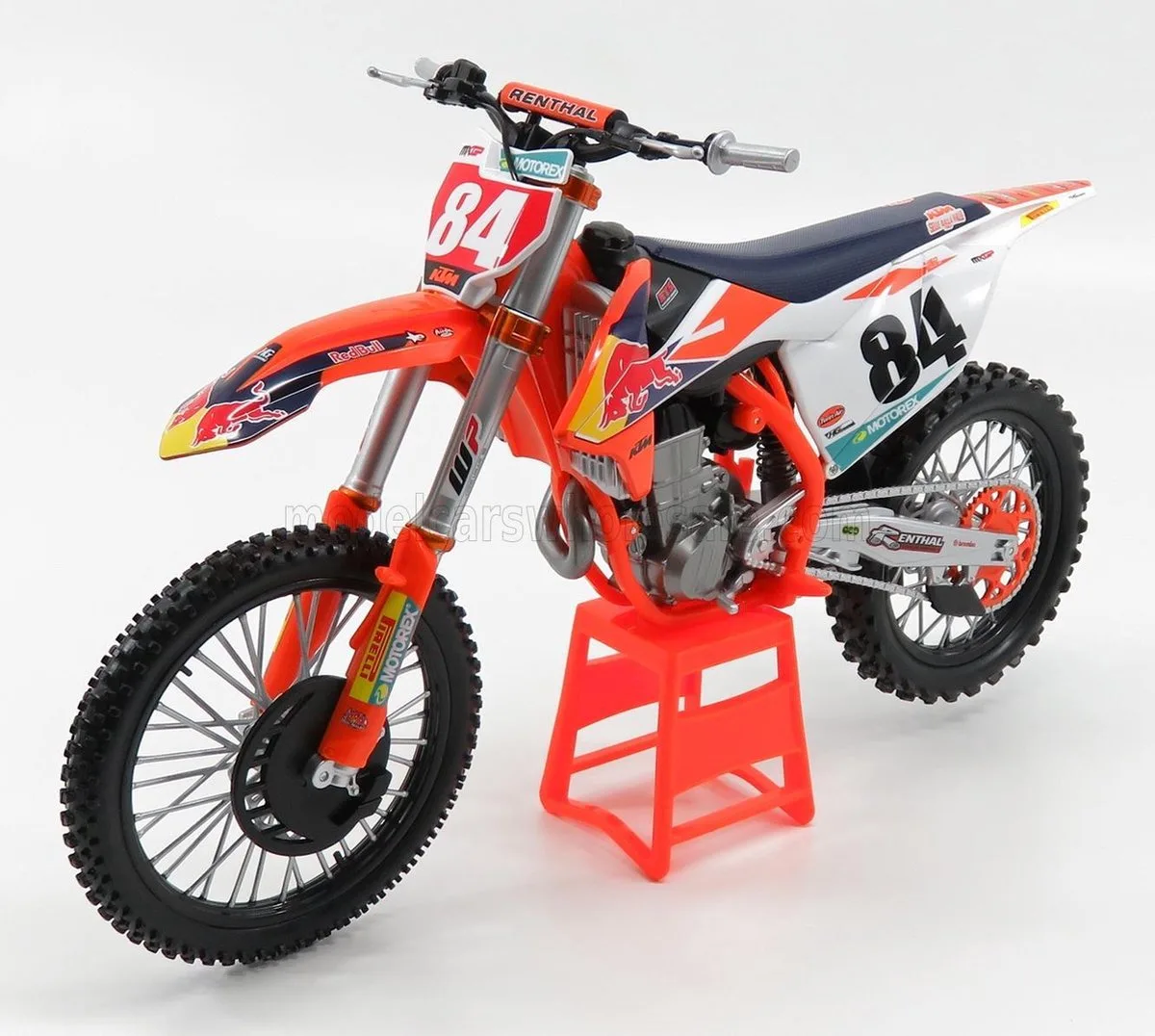 Jeffrey Herlings KTM SXF450 Mini Crossmotor 1/6 Schaalmodel van Maisto in Oranje – productfoto