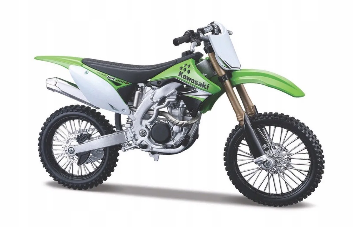 Kawasaki KX 450F motor schaal 1:12 - Nieuw de Maisto en Vert – photo du produit