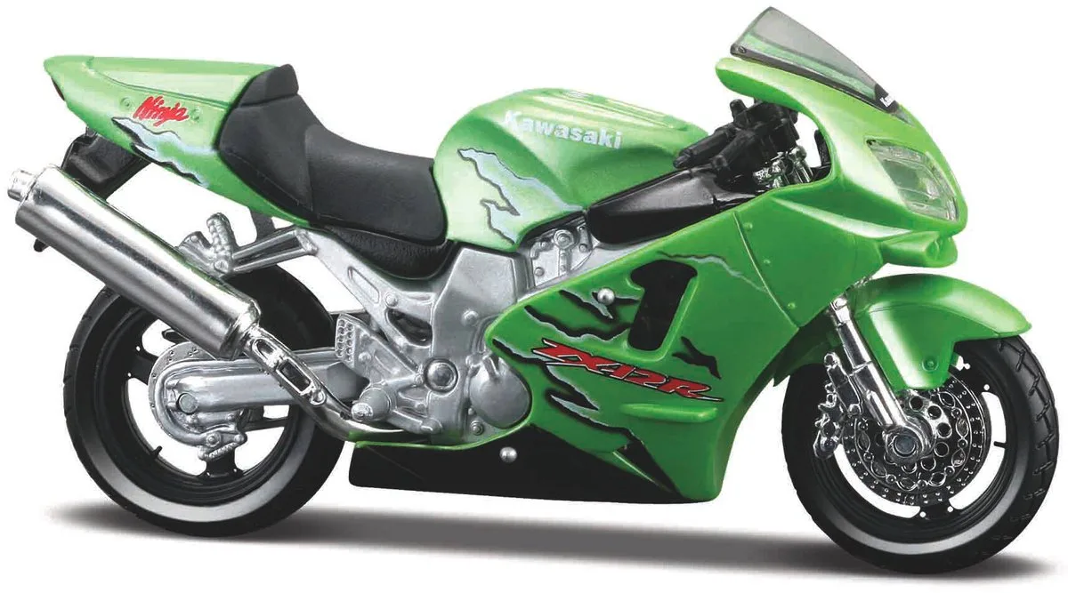Kawasaki Ninja Zx-12R - Modelauto - Schaal 1:18 - Metalic de Maisto en Vert – photo du produit