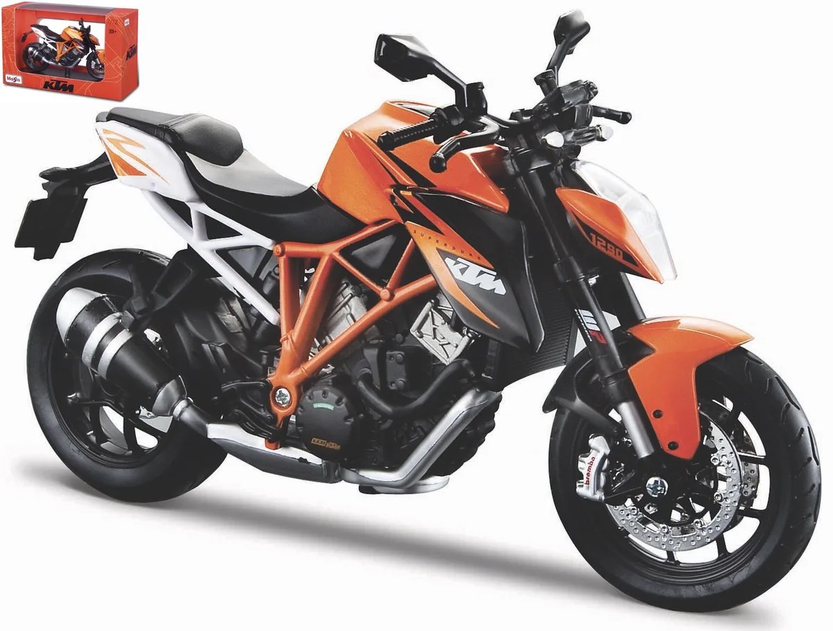 KTM 1290 - Modelauto - Schaal 1:12 de Maisto en Noir, Orange – photo du produit
