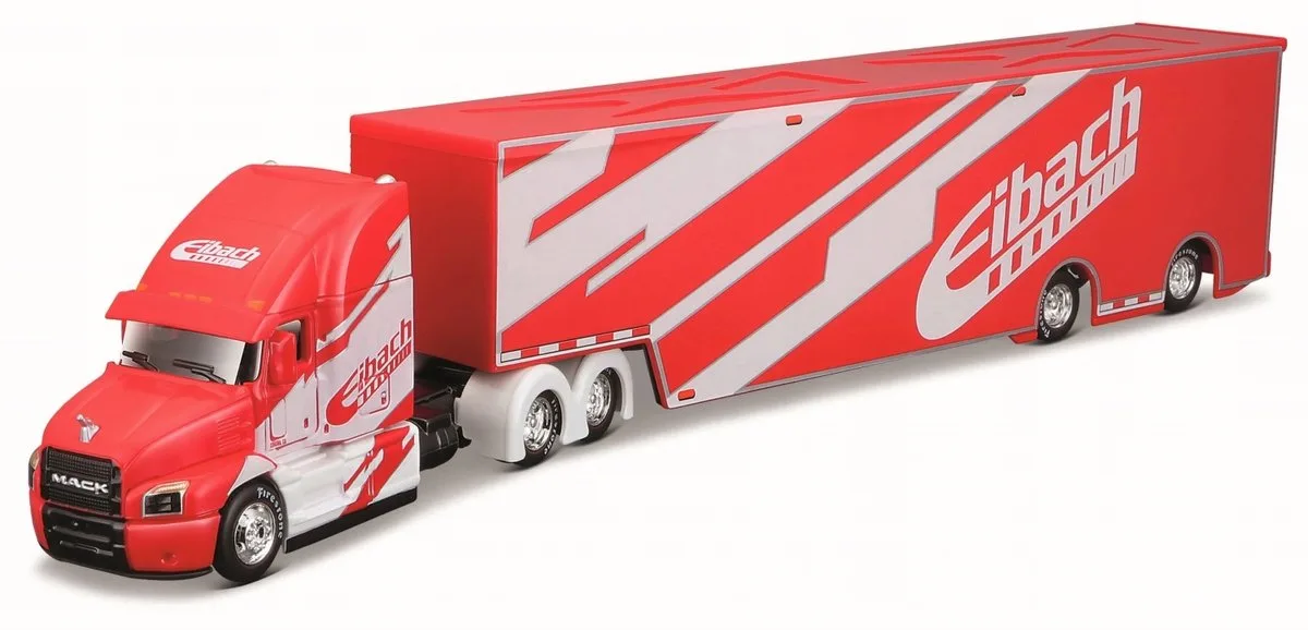 Mack Anthem Vrachtwagen met Trailer 1:64 von Maisto in Rot – Produktfoto