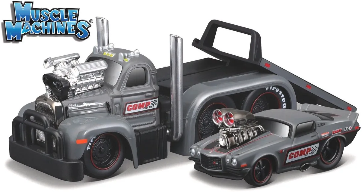 Mack B-61 - Modelauto - Schaal 1:64 van Maisto in Grijs, Zwart – productfoto