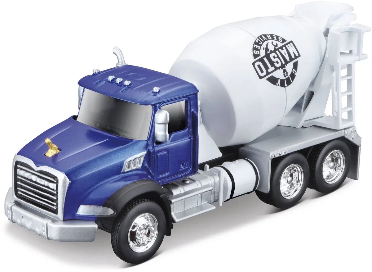 Mack Granite - Modelauto - Schaal 4,5" van Maisto in Blauw, Wit – productfoto