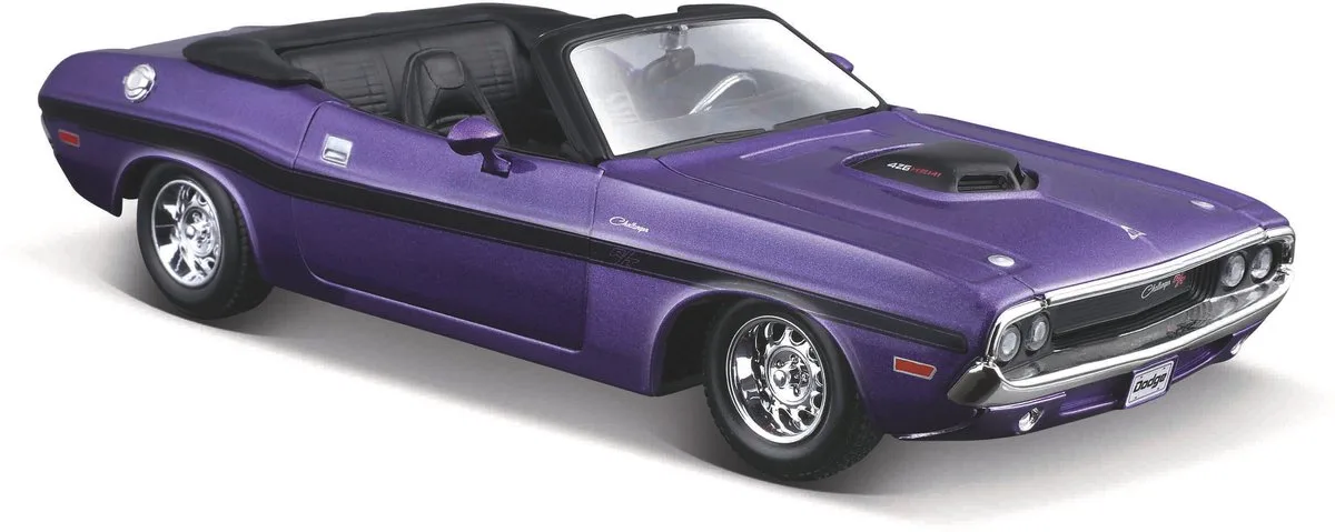 Maisto 1/24 Dodge Challenger R/T Cabrio 1970 de Maisto en Violet – photo du produit