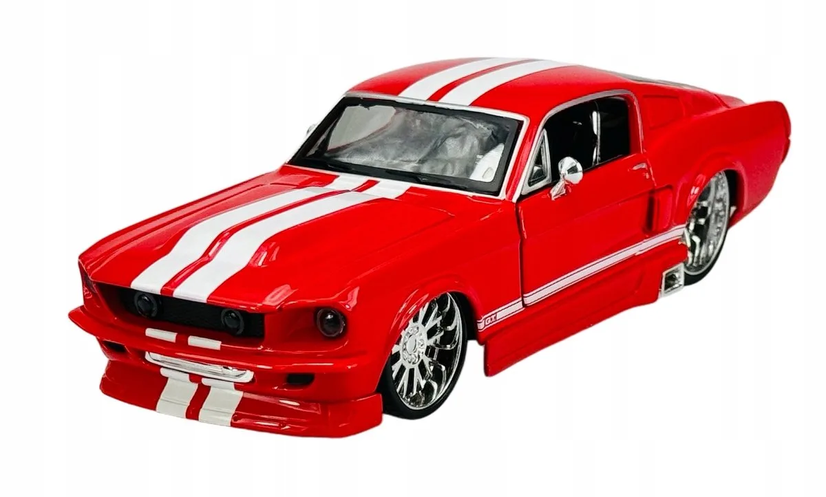 Maisto 1967 Ford Mustang GT rood metaal model 1:24 - nieuw fra Maisto – produktbillede