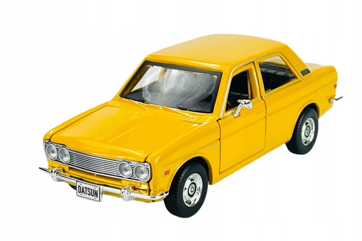 Maisto 1971 Datsun 510 Metaal Model 1:24 - Nieuw fra Maisto i Gul – produktbillede