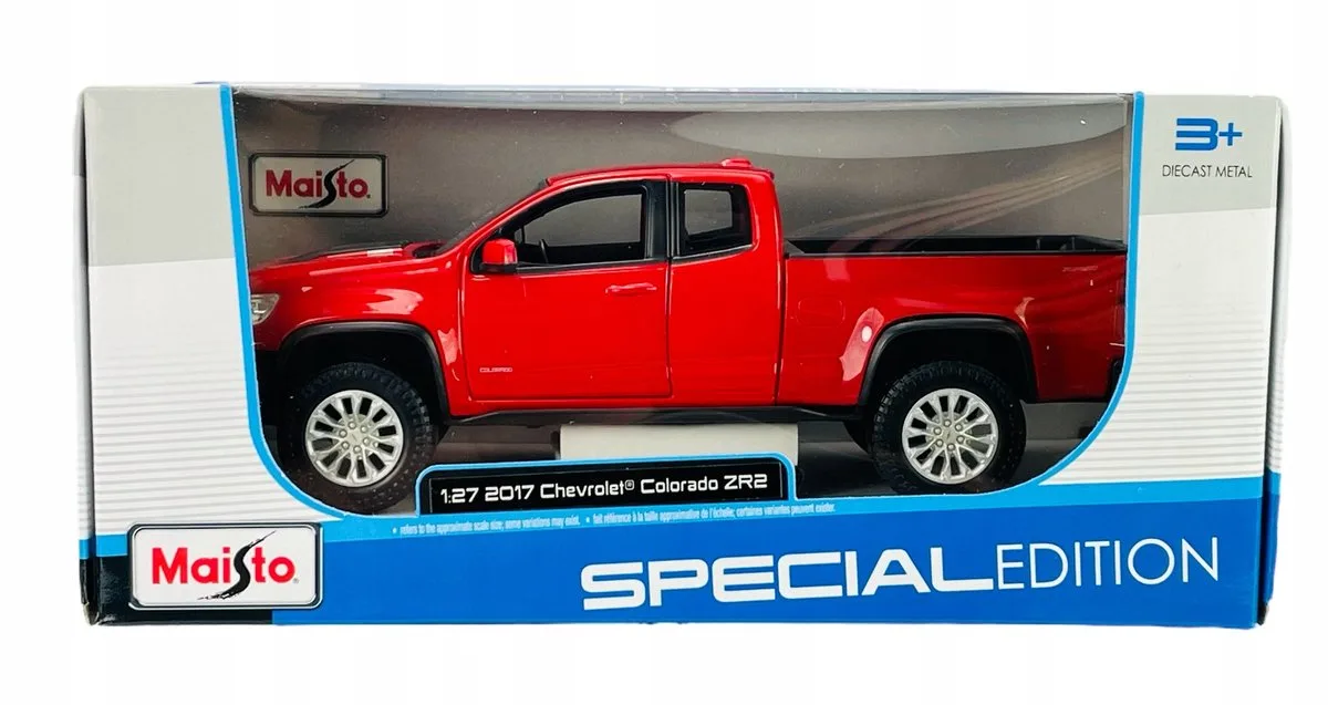 Maisto 2017 Chevrolet Colorado ZR2 Metaal 1:27 Modelauto van Maisto in Rood – productfoto