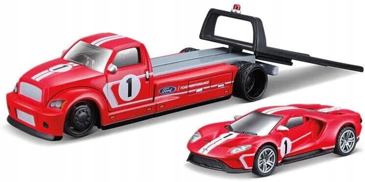 Maisto 2018 Ford GT Heritage Edition-set - Rood 1:64 fra Maisto i Rød – produktbillede