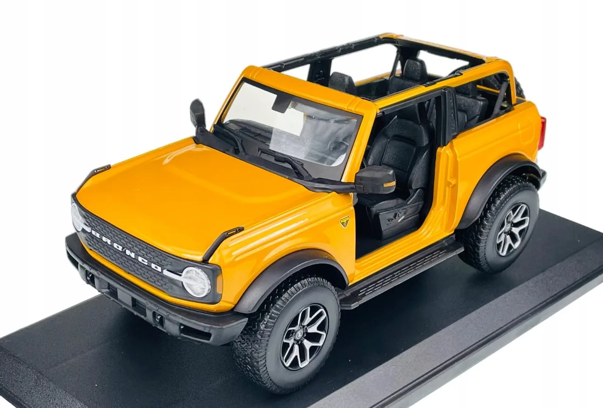 Maisto 2021 Ford Bronco Badlands 1:18 Geel Metaal Modelauto de Maisto en Jaune – photo du produit