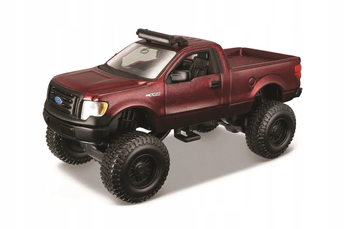 Maisto 4x4 Rebels Ford F-150 XL - Metalen Speelgoedauto 114mm från Maisto i Bordeaux – produktbild