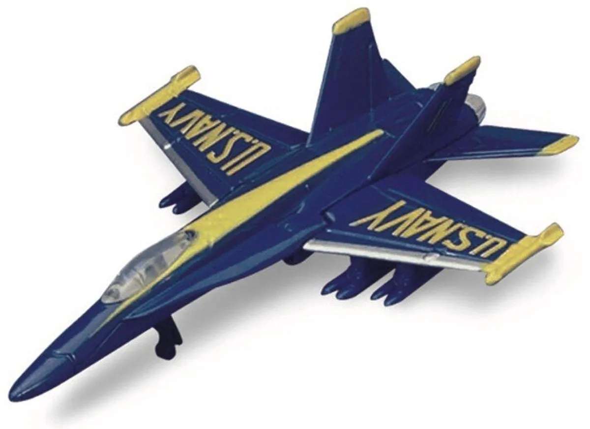 McDonnell Douglas F/A-18 - Modelauto - Schaal 1:100 de Maisto en Donker blauw, Jaune – photo du produit