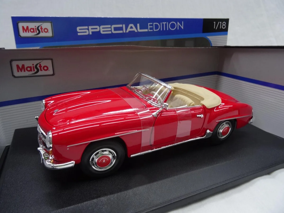 Mercedes-Benz 190SL 1955 1-18 Maisto från Maisto i Röd – produktbild