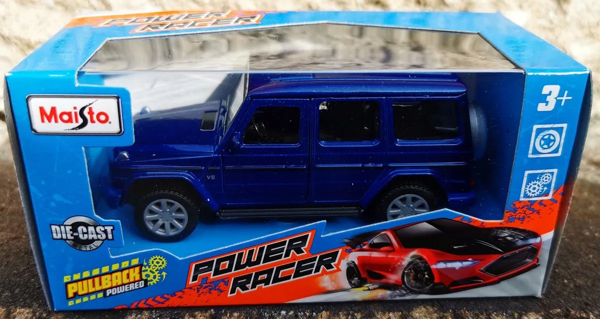 Mercedes-Benz G-Klasse 2018 Model Auto van Maisto in Blauw – productfoto