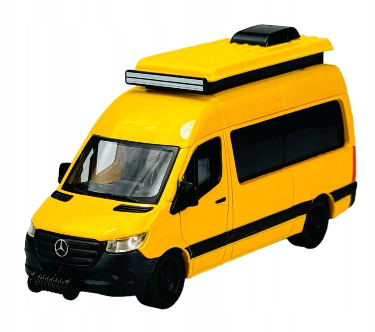 Mercedes-Benz Sprinter Camper Geel 1:52 Metaalmodelauto von Maisto – Produktfoto