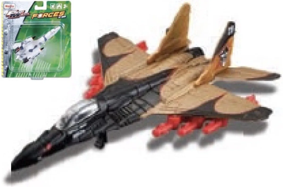 MiG 29 - Modelauto - Schaal 1:100 von Maisto in Schwarz, Braun, Rot – Produktfoto