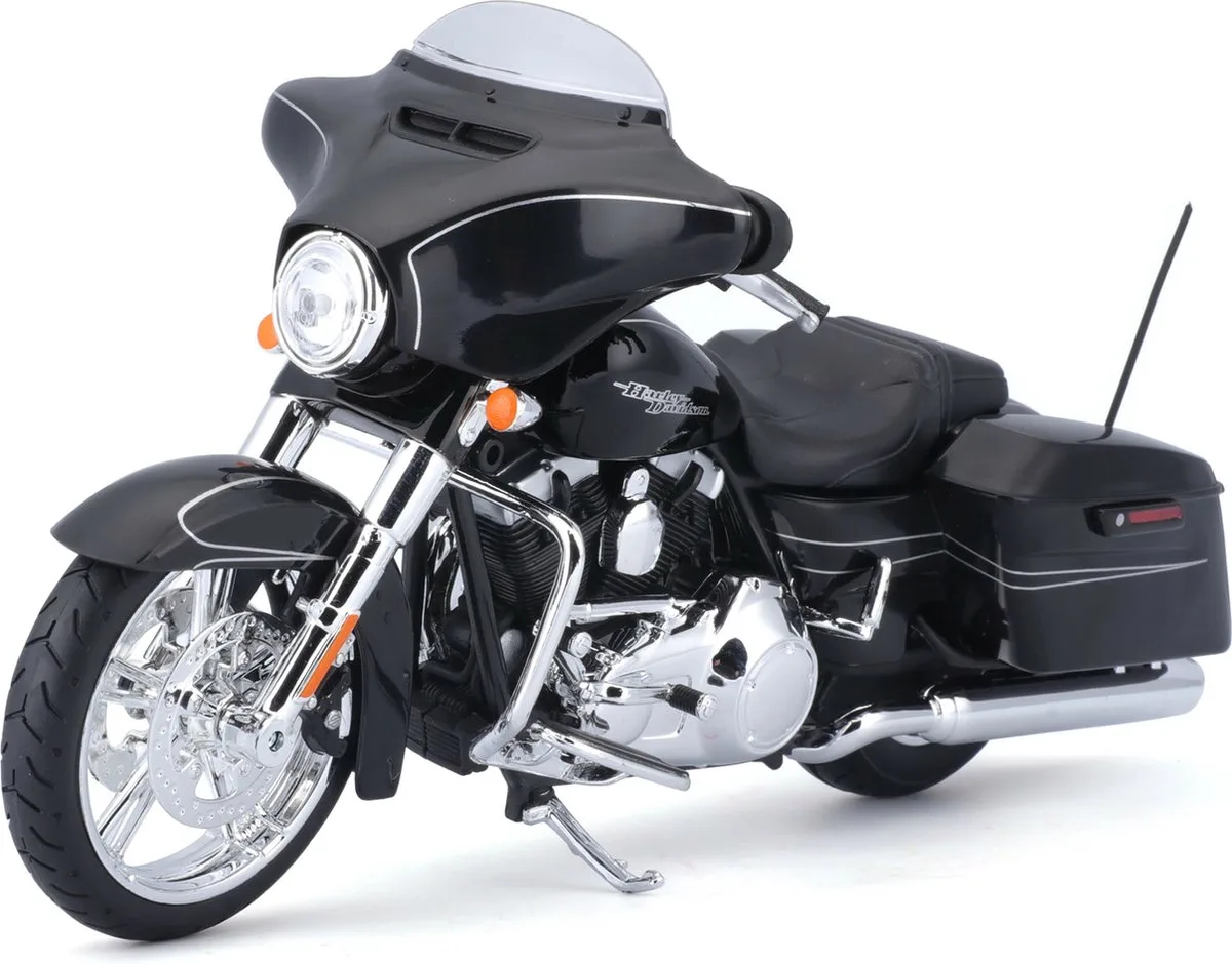 Model motor Harley Davidson Street Glide 2015 - schaal 1:12 - schaalmodel motor de Maisto en Noir – photo du produit