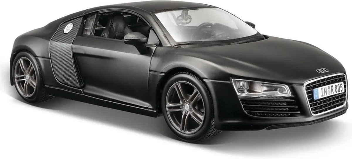 Modelauto Audi R8 coupe - schaal 1:24 - schaalmodel auto de Maisto en Noir – photo du produit