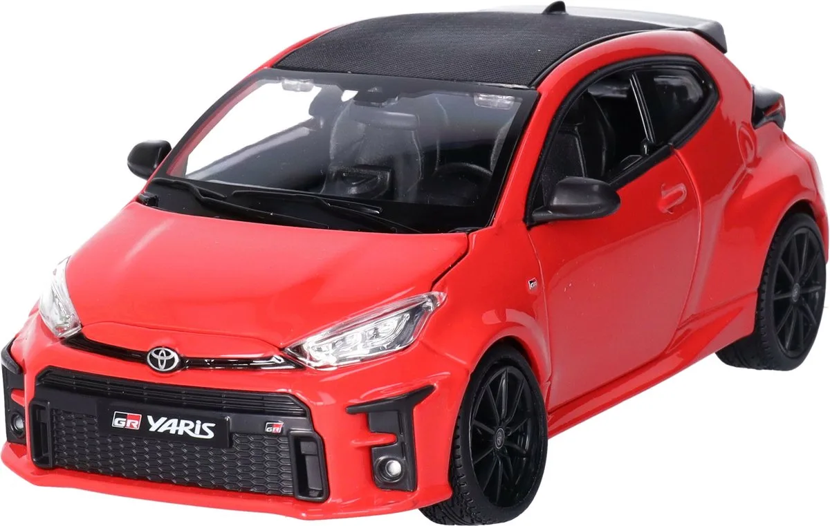modelauto/speelgoedauto Toyota Yaris - schaal 1:24 - modelauto - speelgoed de Maisto en Rouge – photo du produit