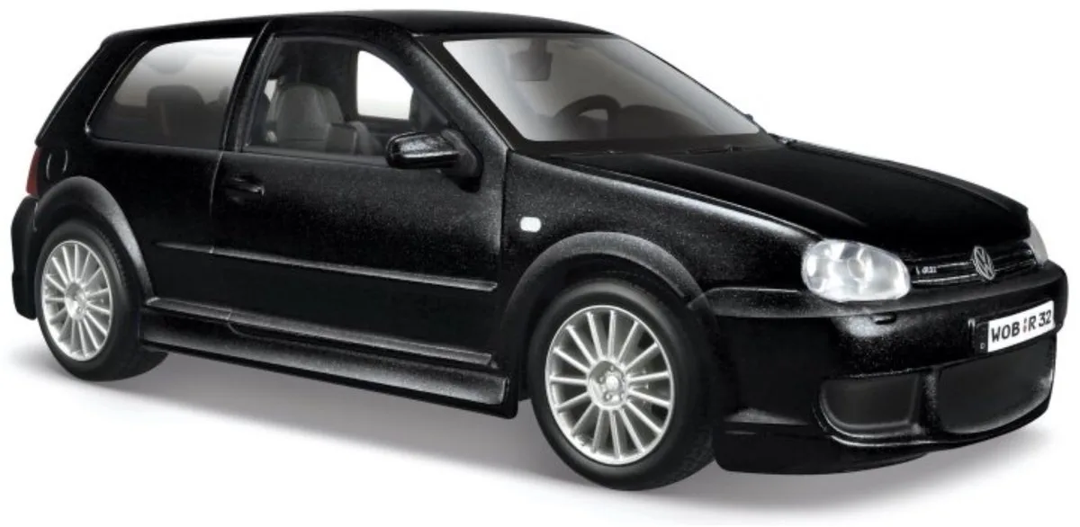 Modelauto - Volkswagen Golf 4 - 17 x 9 cm - schaalmodel - speelgoedauto de Maisto en Noir – photo du produit