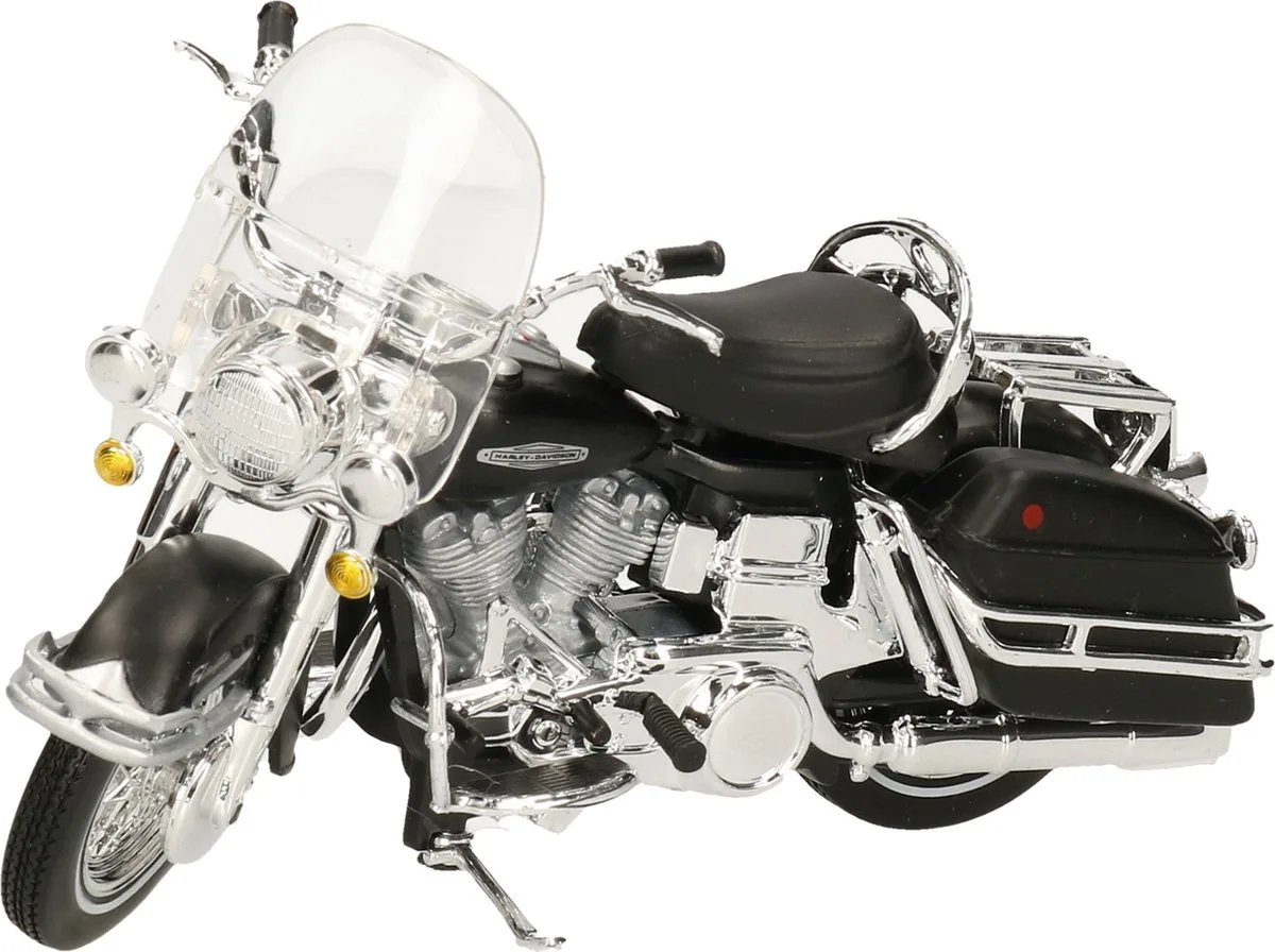 Modelmotor - Harley Davidson - FLH Electra Glide - 1966 - schaal 1:18 - schaalmodel motor de Maisto en Noir – photo du produit