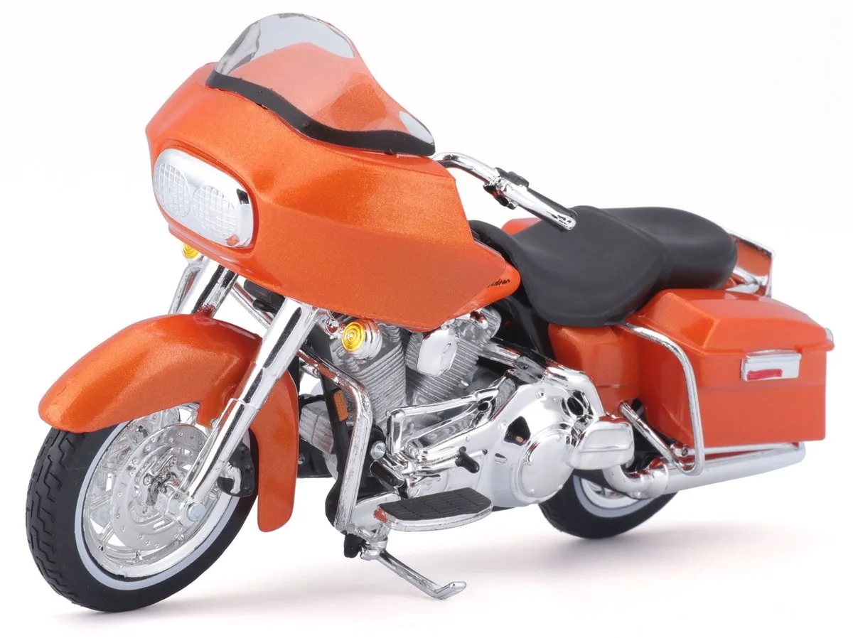 Modelmotor Harley Davidson Road Glide 2002 1:18 - speelgoed motor schaalmodel fra Maisto i Orange – produktbillede