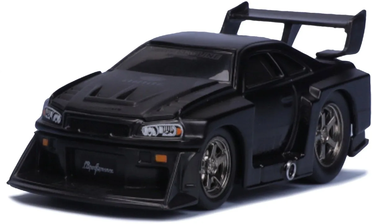 Nissan Skyline - Modelauto - Schaal 1:64 de Maisto en Mat zwart – photo du produit