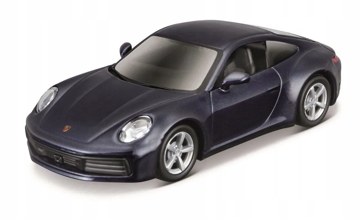 Porsche 911 (992) Carrera 4S Pull-back Metaal 11,4cm de Maisto en Bleu foncé – photo du produit