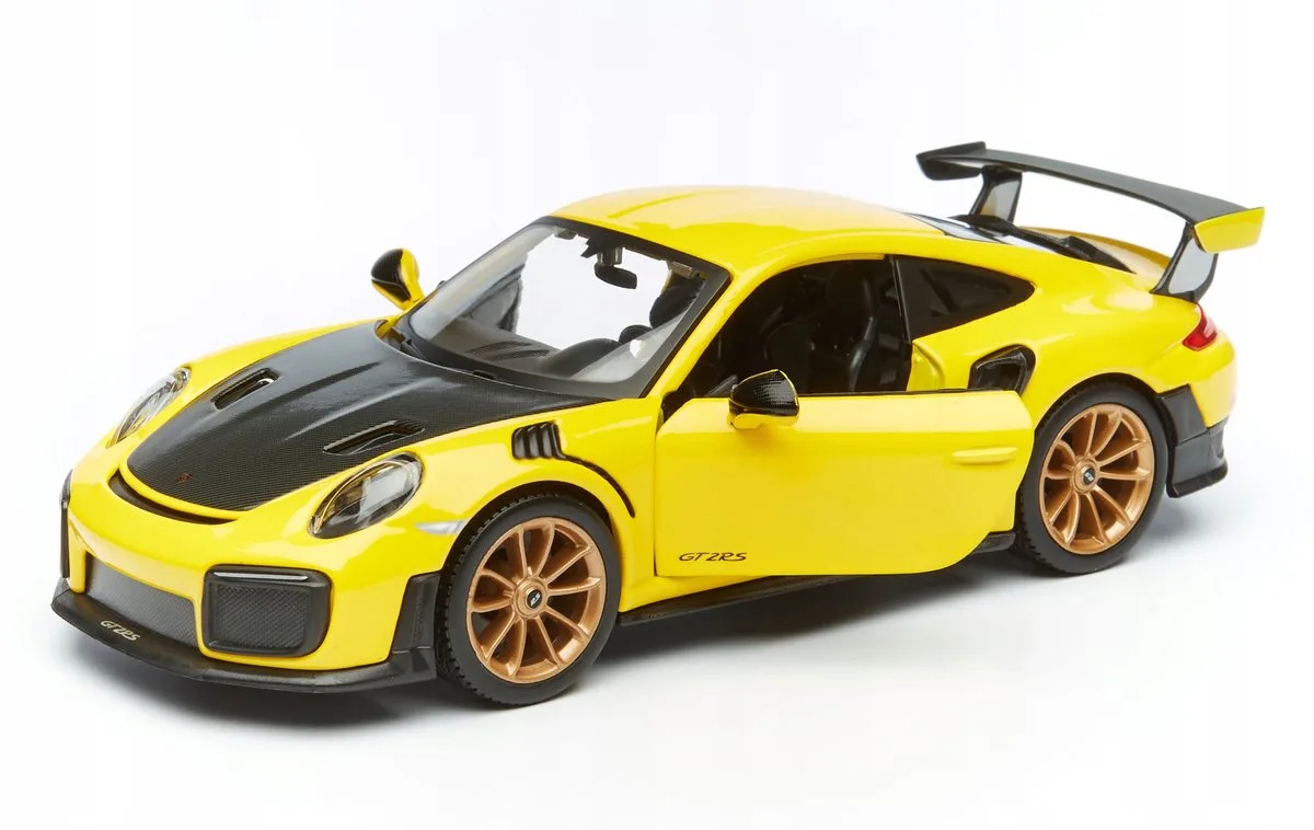 Porsche 911 GT2 RS 2018 Geel Modelauto 1:24 de Maisto – photo du produit