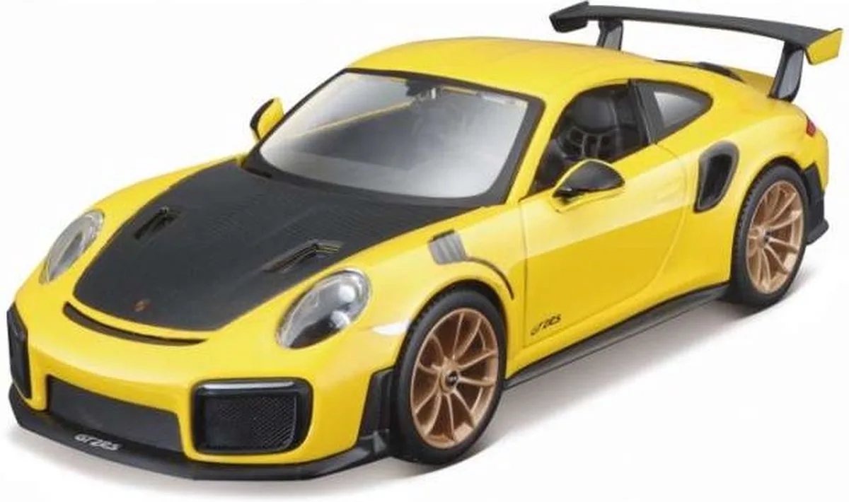 Porsche 911 GT2 RS modelauto 1:24 zelfbouwkit 42 delig de Maisto en Jaune – photo du produit
