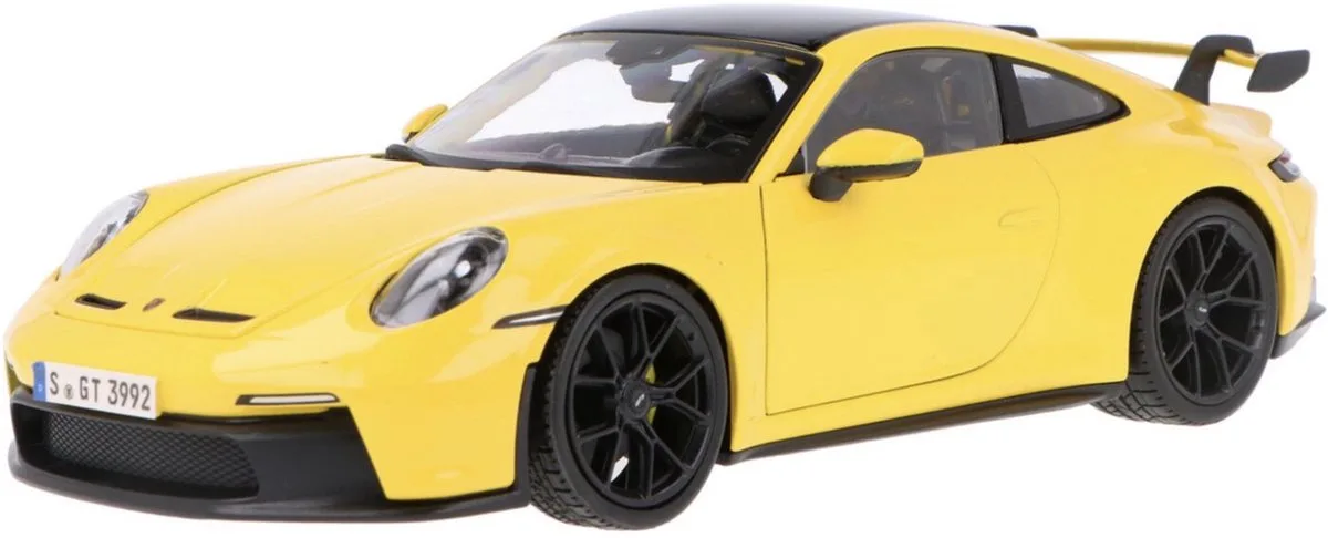 Porsche 911 - Modelauto - Schaal 1:18 de Maisto en Jaune, Noir – photo du produit