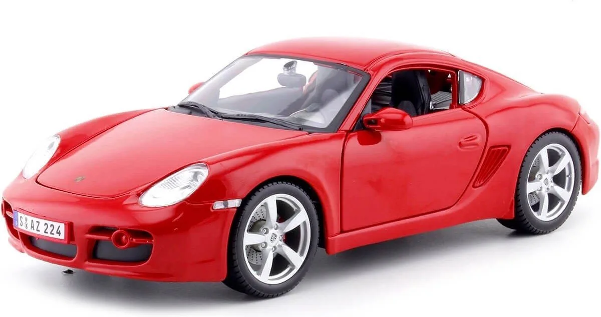 Porsche Cayman S - 1:18 van Maisto in Rood – productfoto