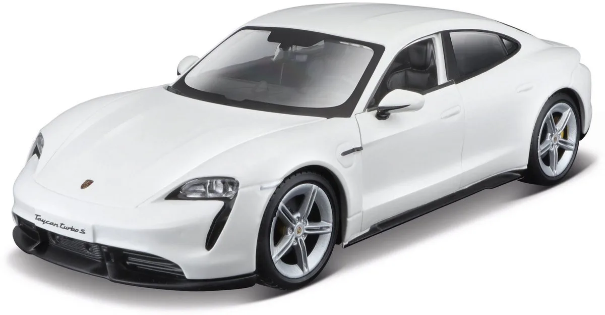Porsche Taycan - Modelauto - Schaal 4,5" fra Maisto i Hvid – produktbillede