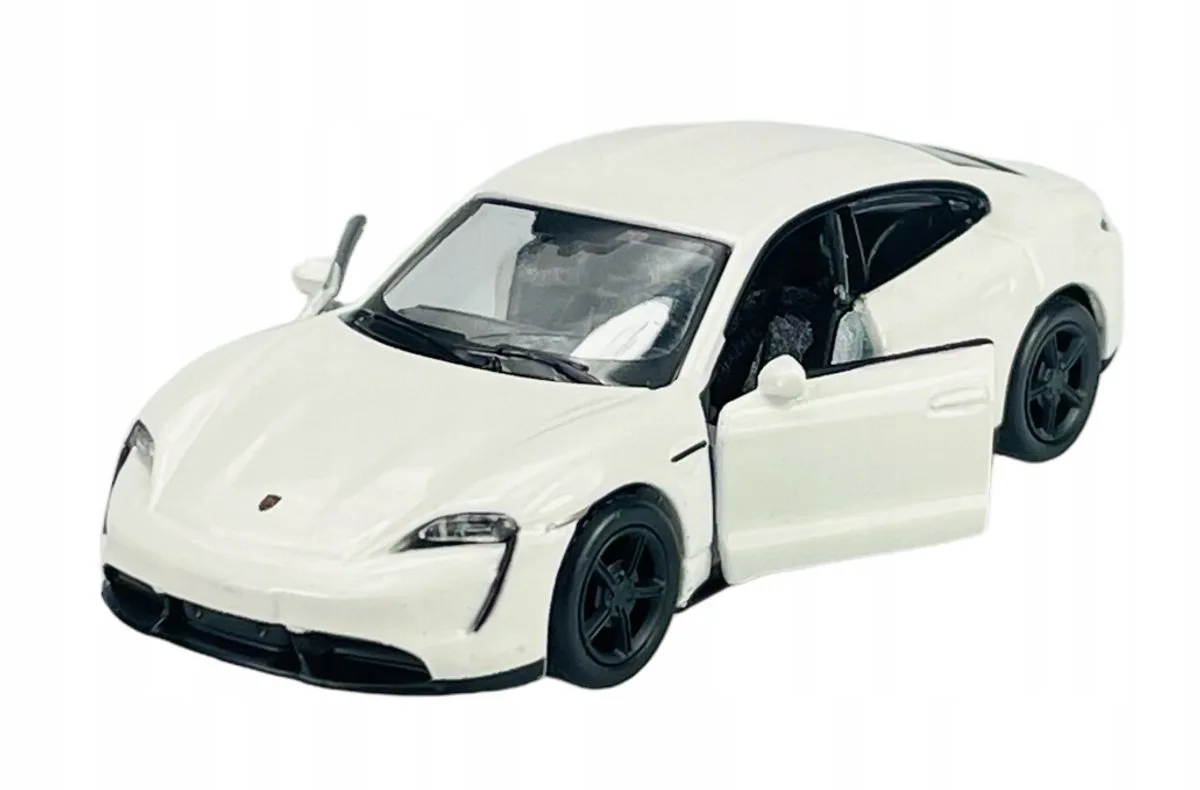 Porsche Taycan Turbo S 1:44 Wit Model Auto Metaal Nieuw fra Maisto i Hvid – produktbillede