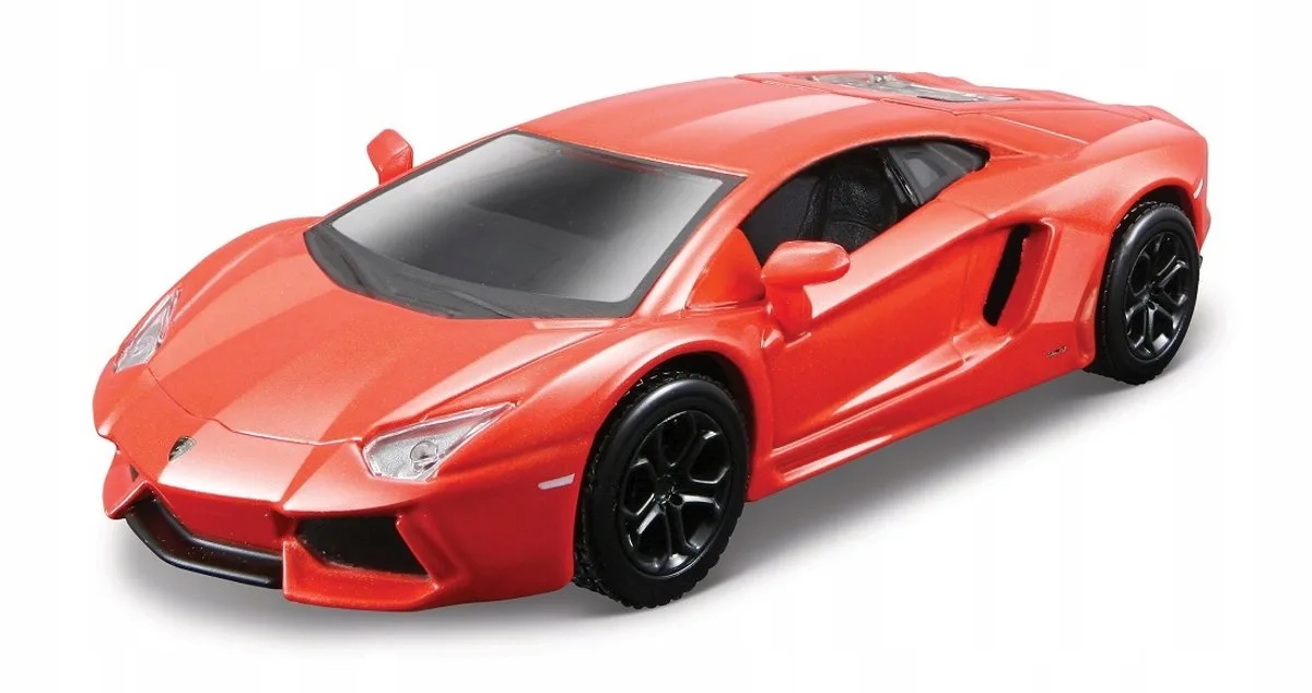Power Racer Lamborghini Aventador Metaal 4,5" de Maisto en Orange – photo du produit