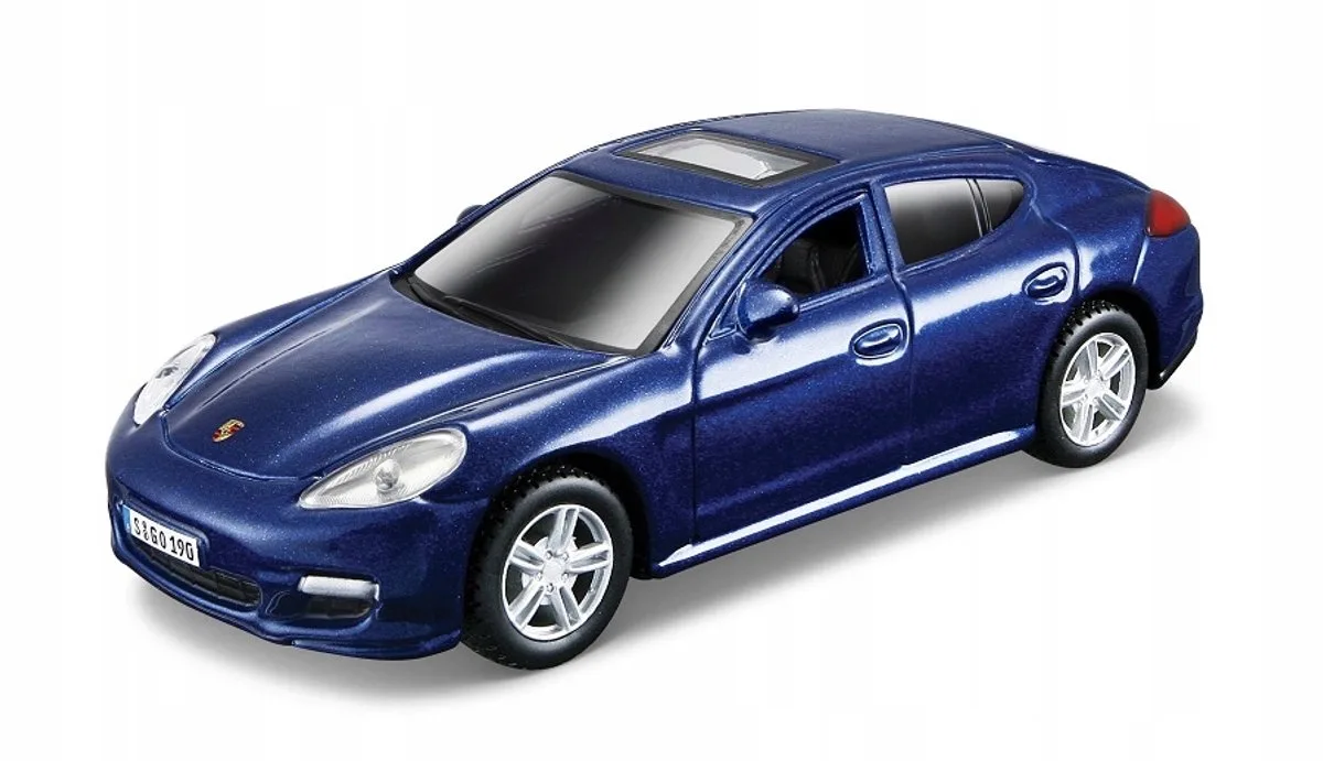 Power Racer Porsche Panamera Turbo Modelauto 11cm van Maisto in Blauw – productfoto